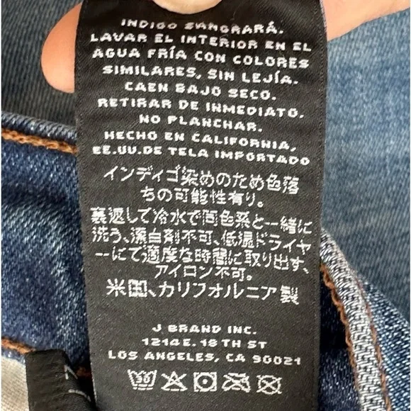 J Brand Adele Crop ankle Straight leg High Rise RIVAL Denim Jeans 27 -- 8334E476 - Picture 5 of 13